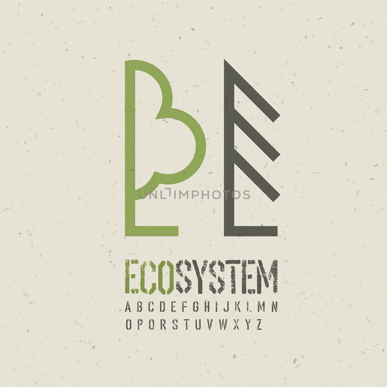 Ecological emblem template. Vector illustration, EPS10 by pashabo