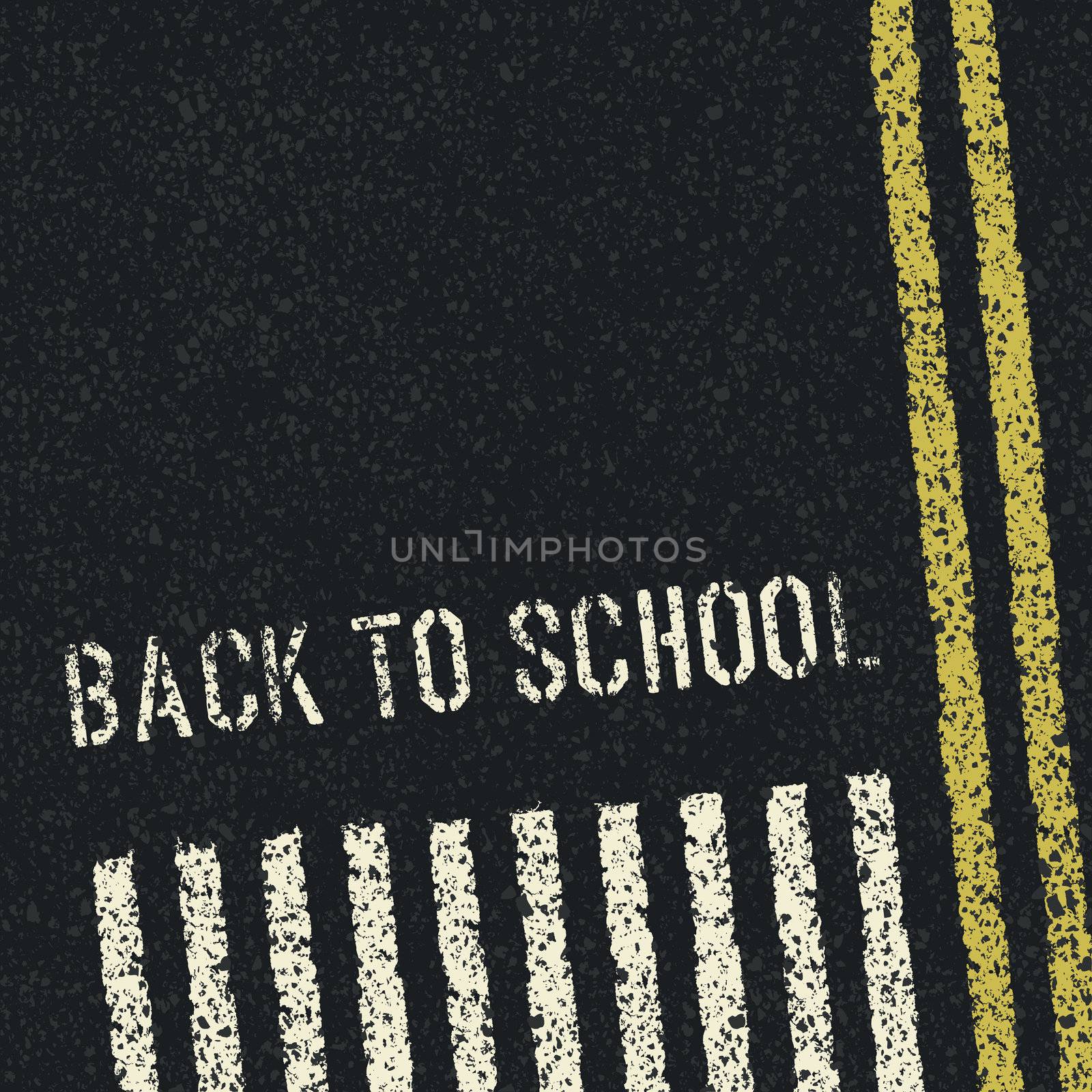 Back to school. Road safety concept. Vector, EPS8 by pashabo