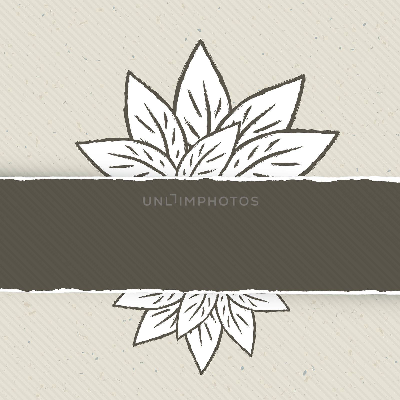 Nature themed abstract banner template. Vector illustration, EPS10