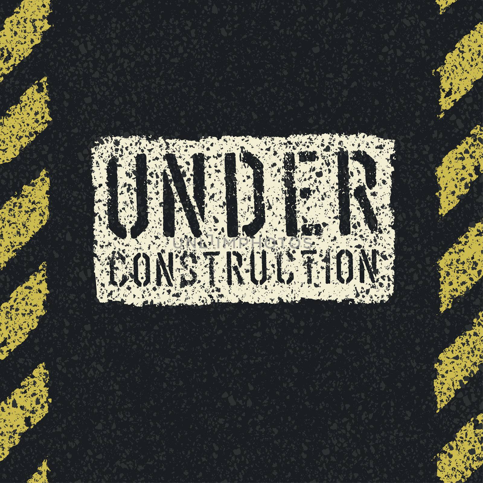 Under construction sign background. Vector, EPS8 by pashabo