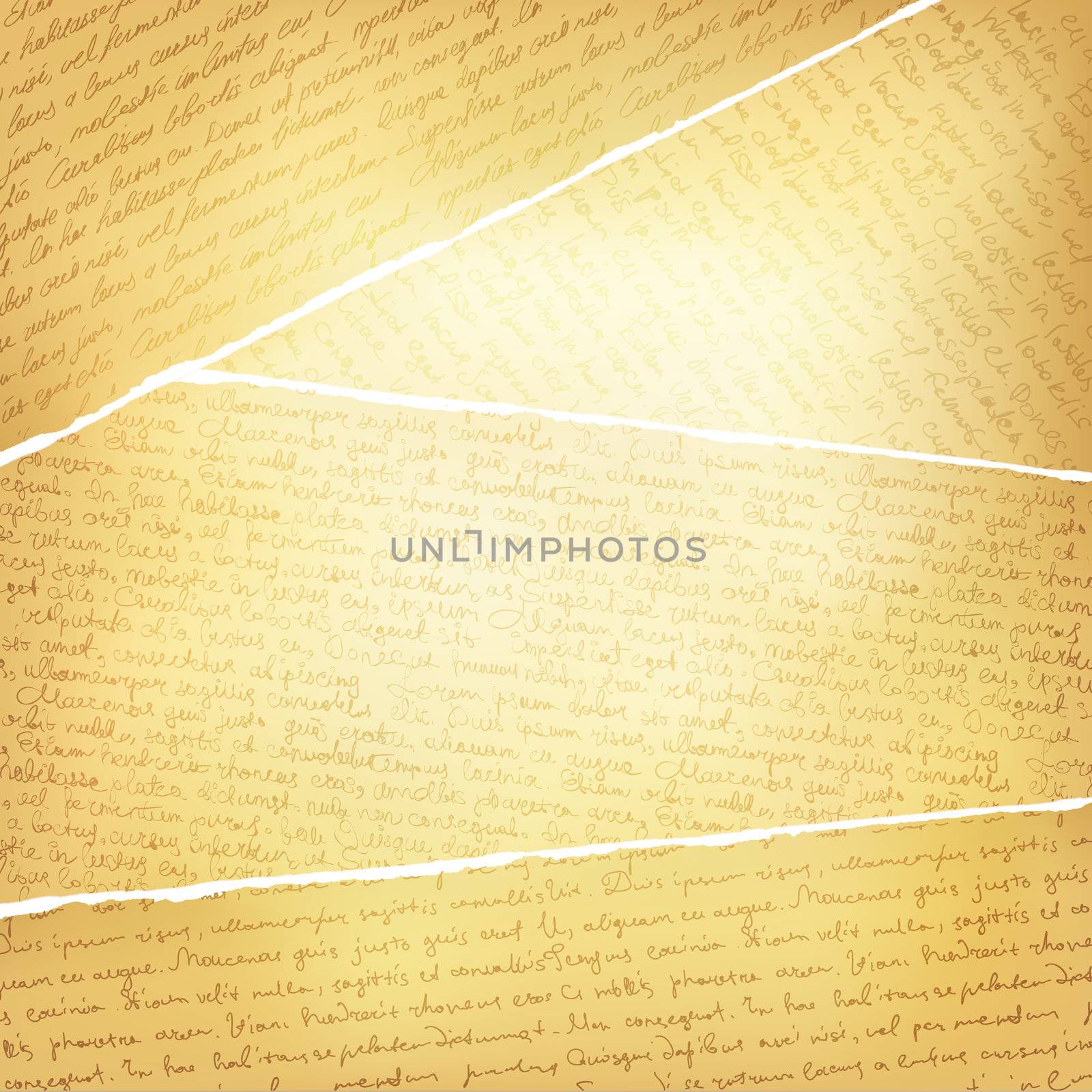 Vintage torn pages background, vector, EPS10 by pashabo