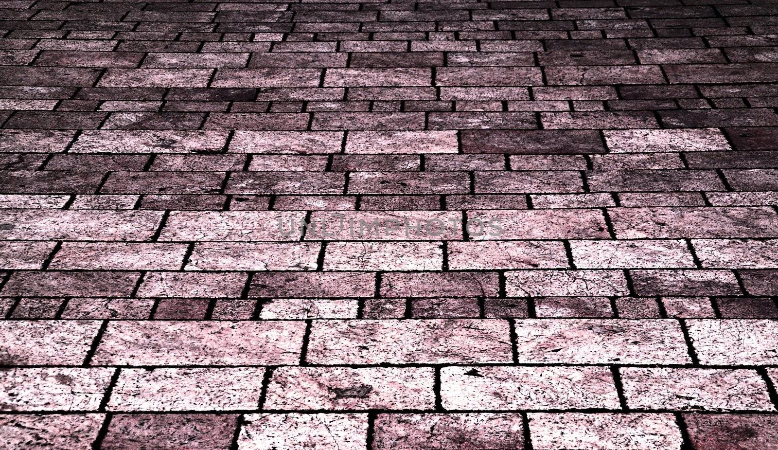 old pink tile