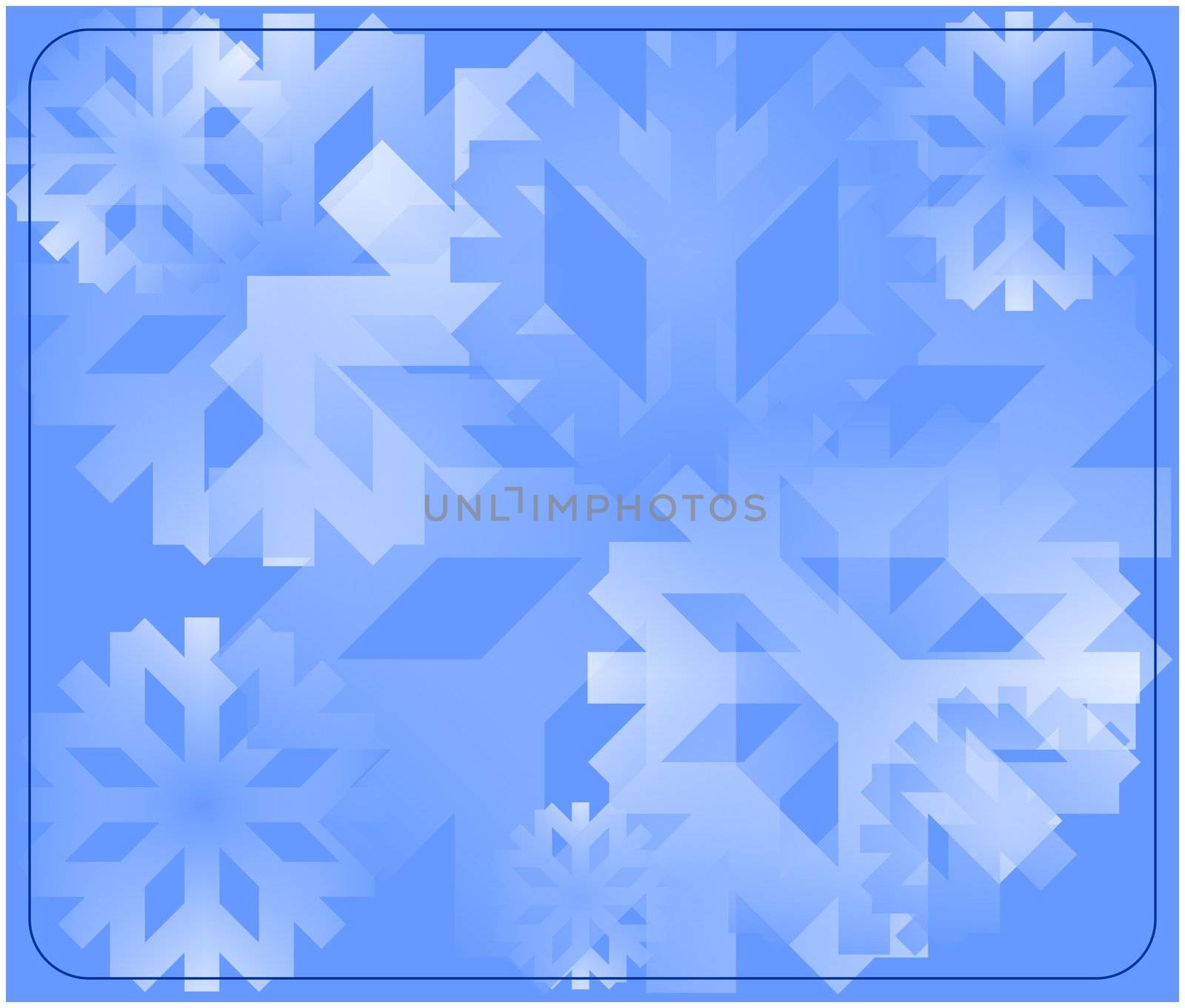 snow flake background by Ahojdoma