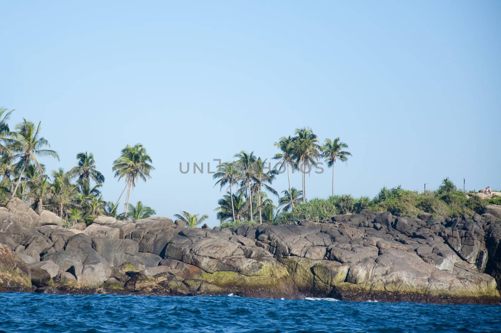 The rocks and seashore of Unawatuna, Sri Lanka by kdreams02