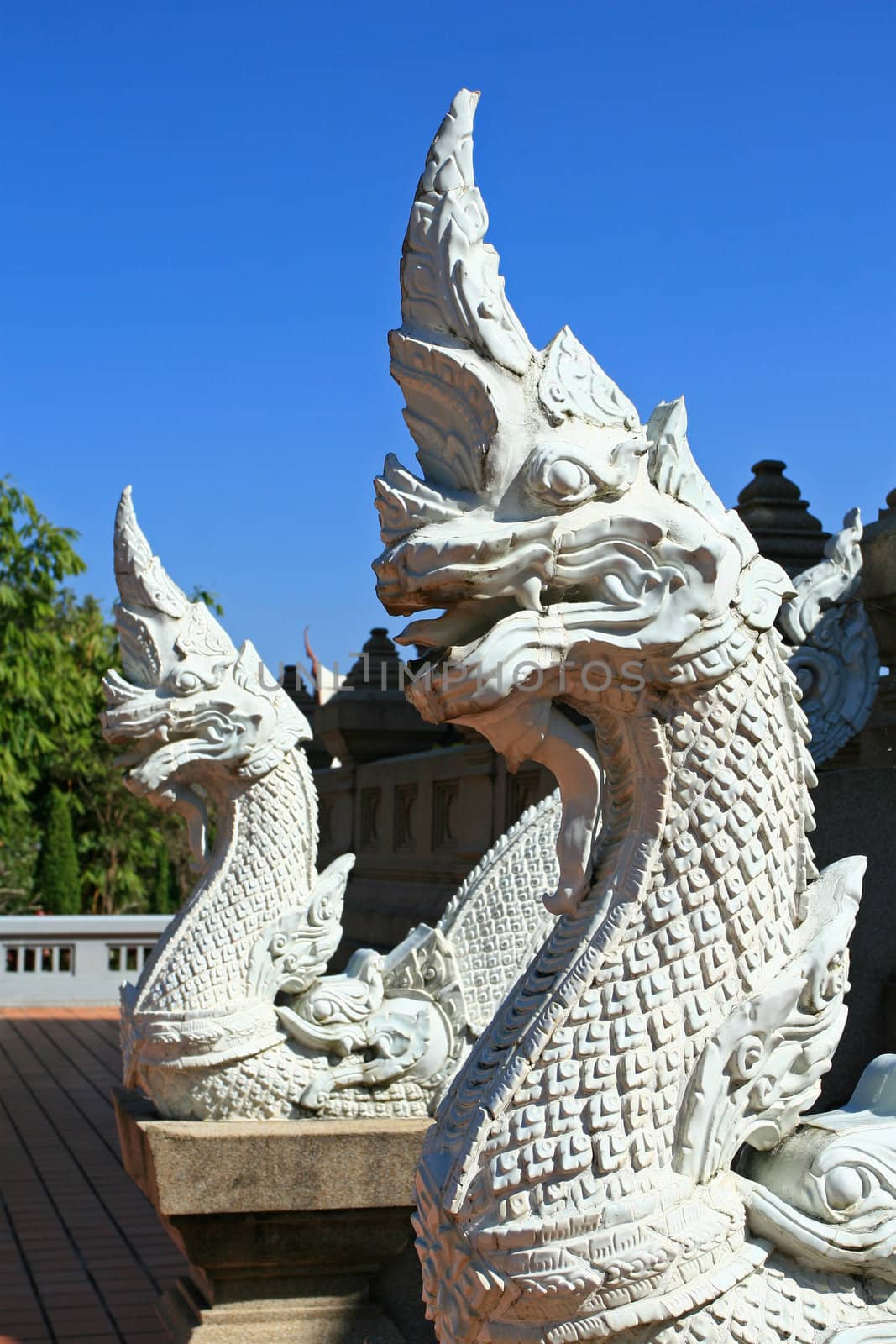 Statue of White Serpents