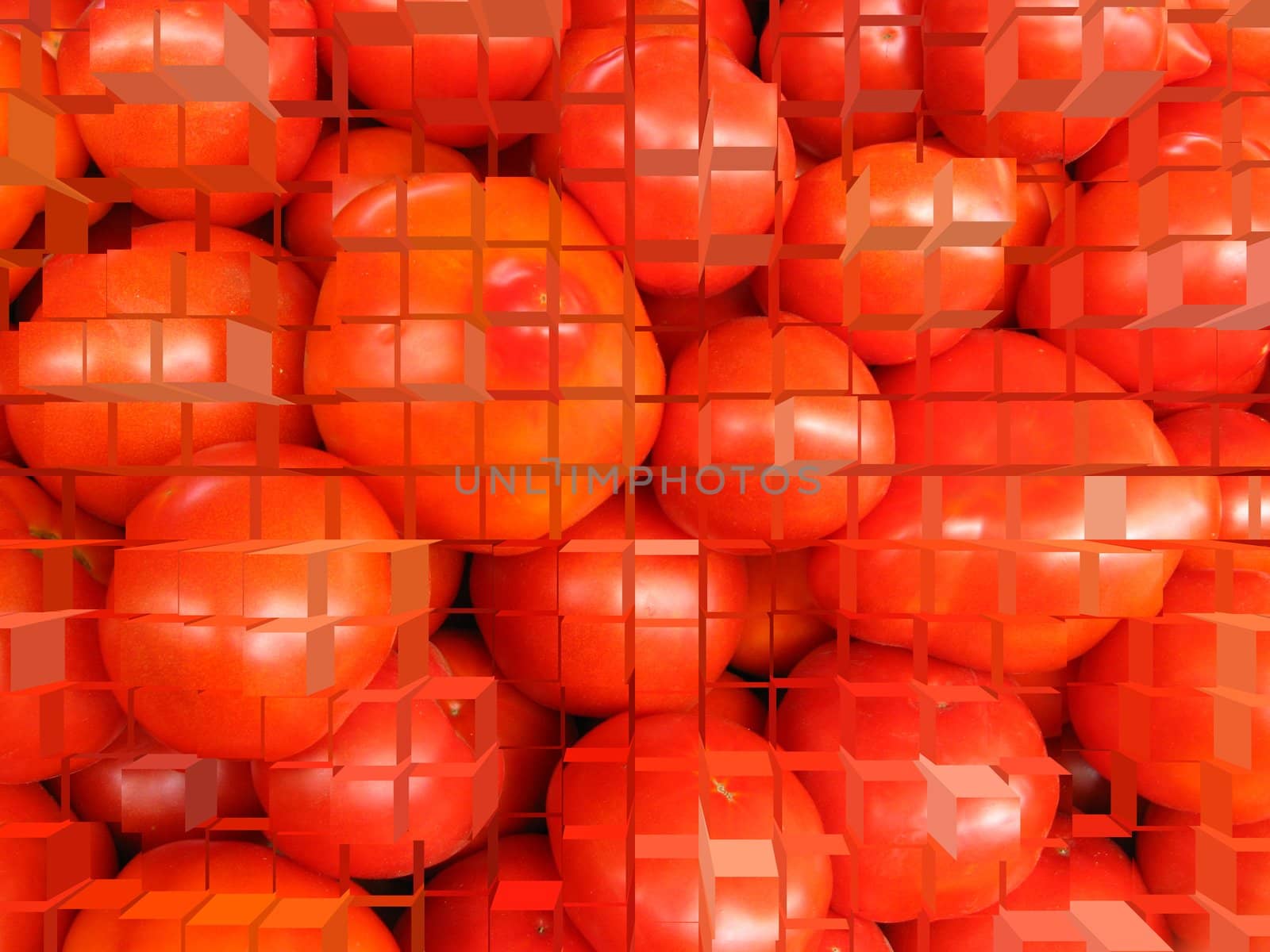 Background of red ripe tomatoes by alexmak