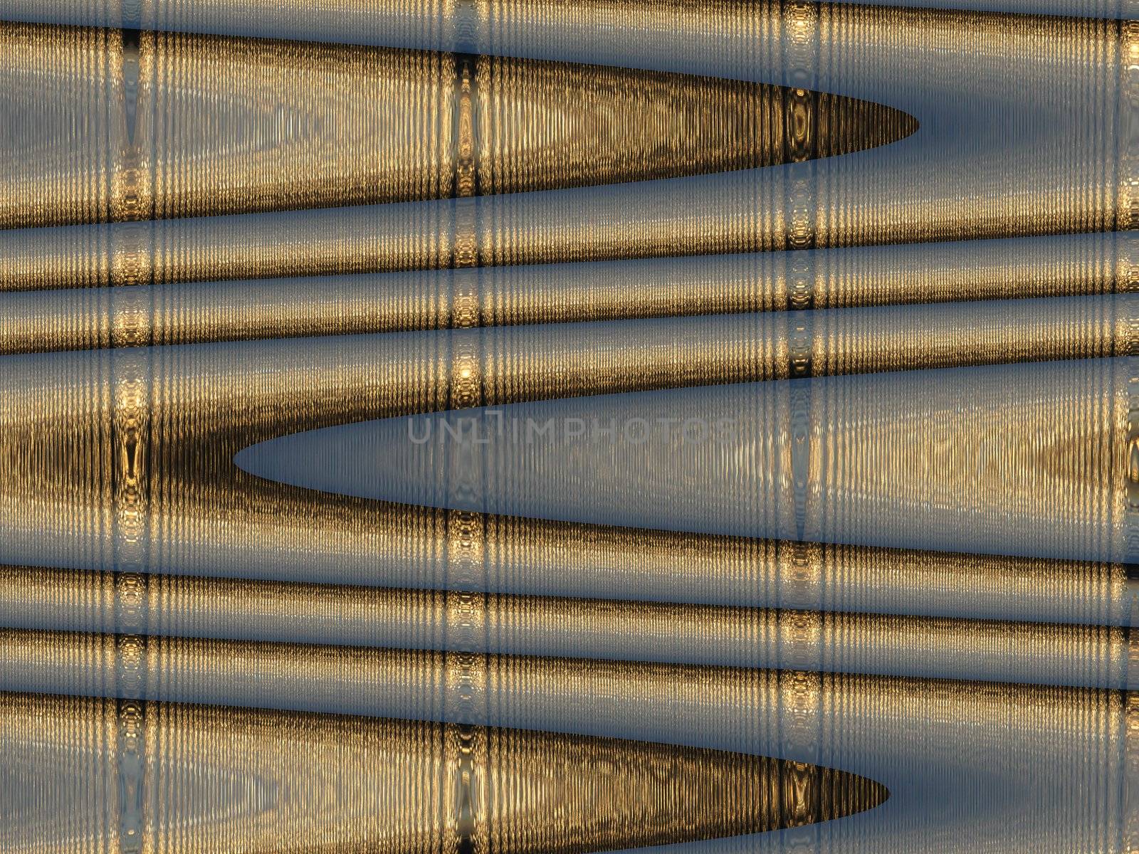 Image with background of golden abstract strips