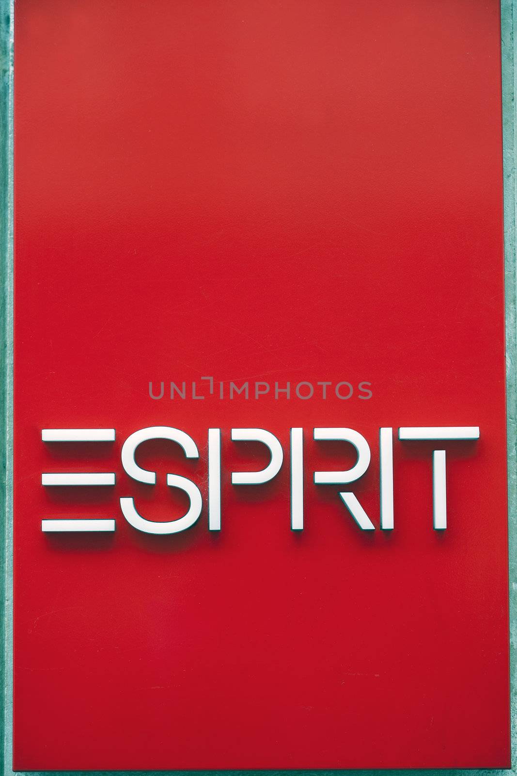 Geneva, Switzerland, September 25, 2011 - Esprit logo outside a store.