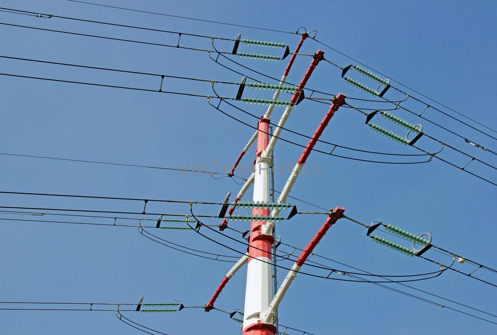 tower and power line, detailed view