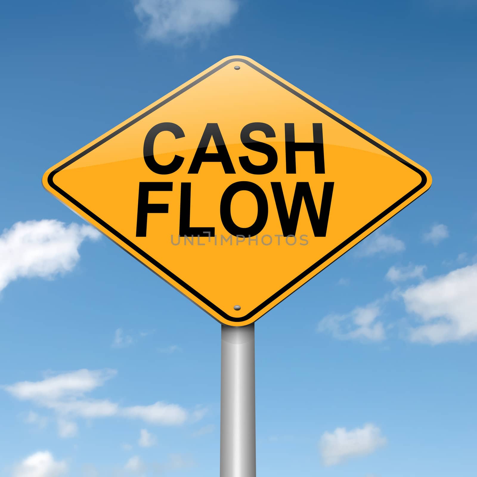 Cash flow concept. by 72soul