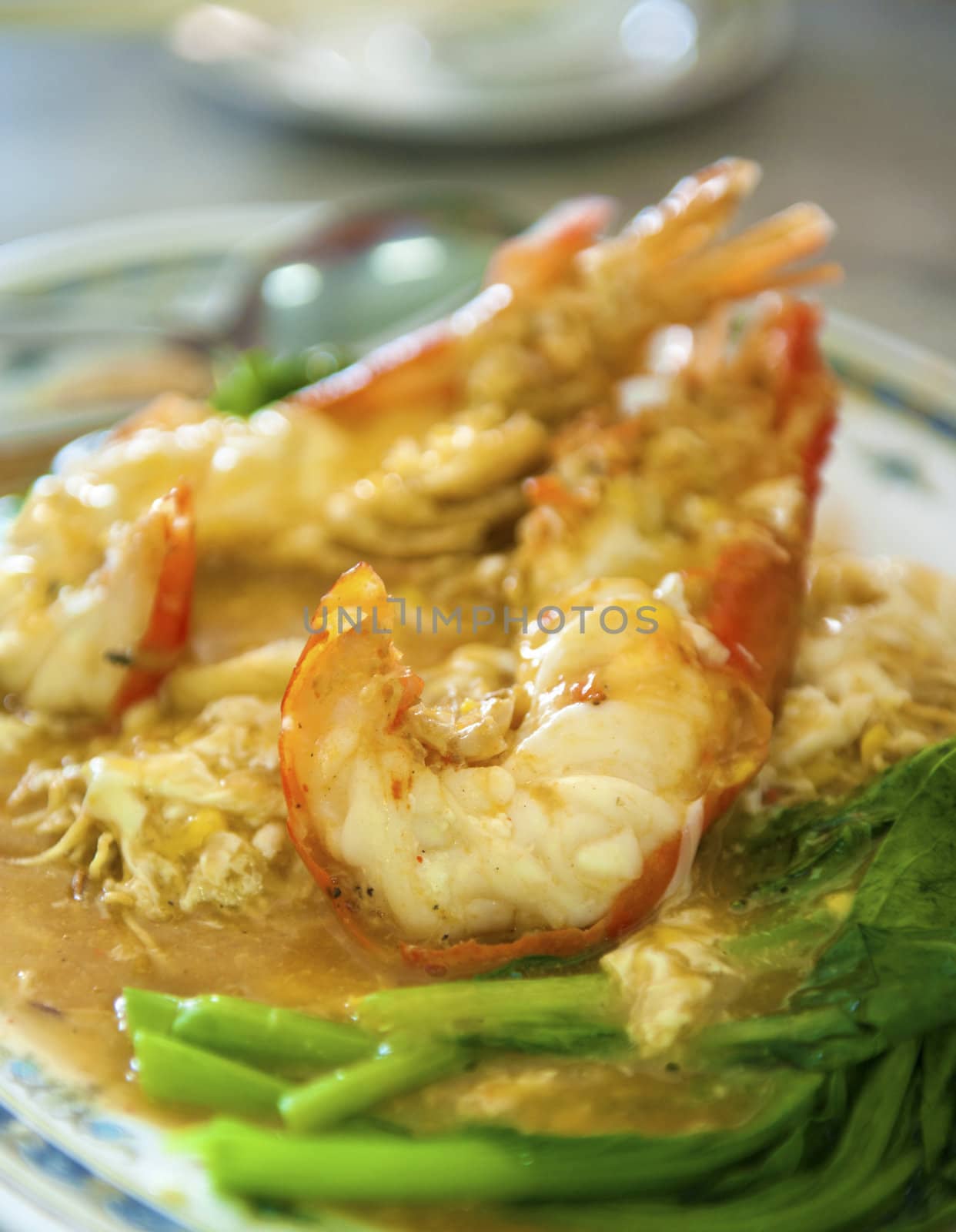 Popular Malaysian cuisine fresh water prawn noodles