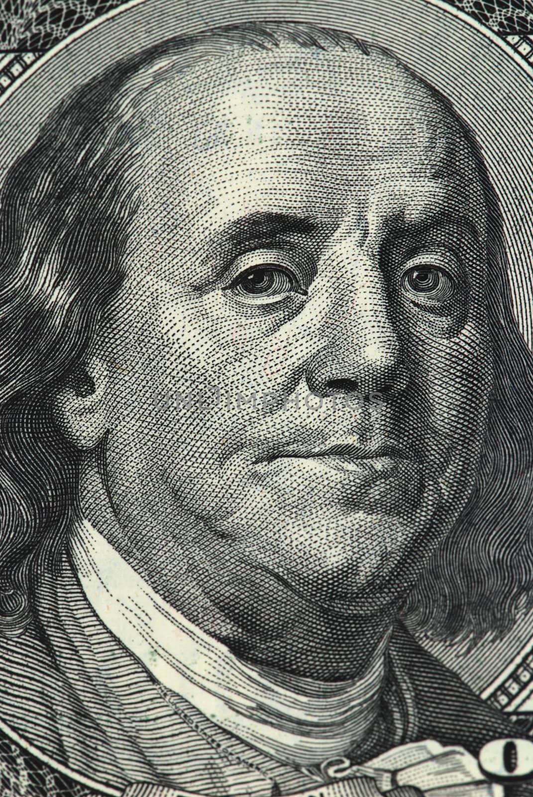 Franklin portrait from a twenty dollar banknote