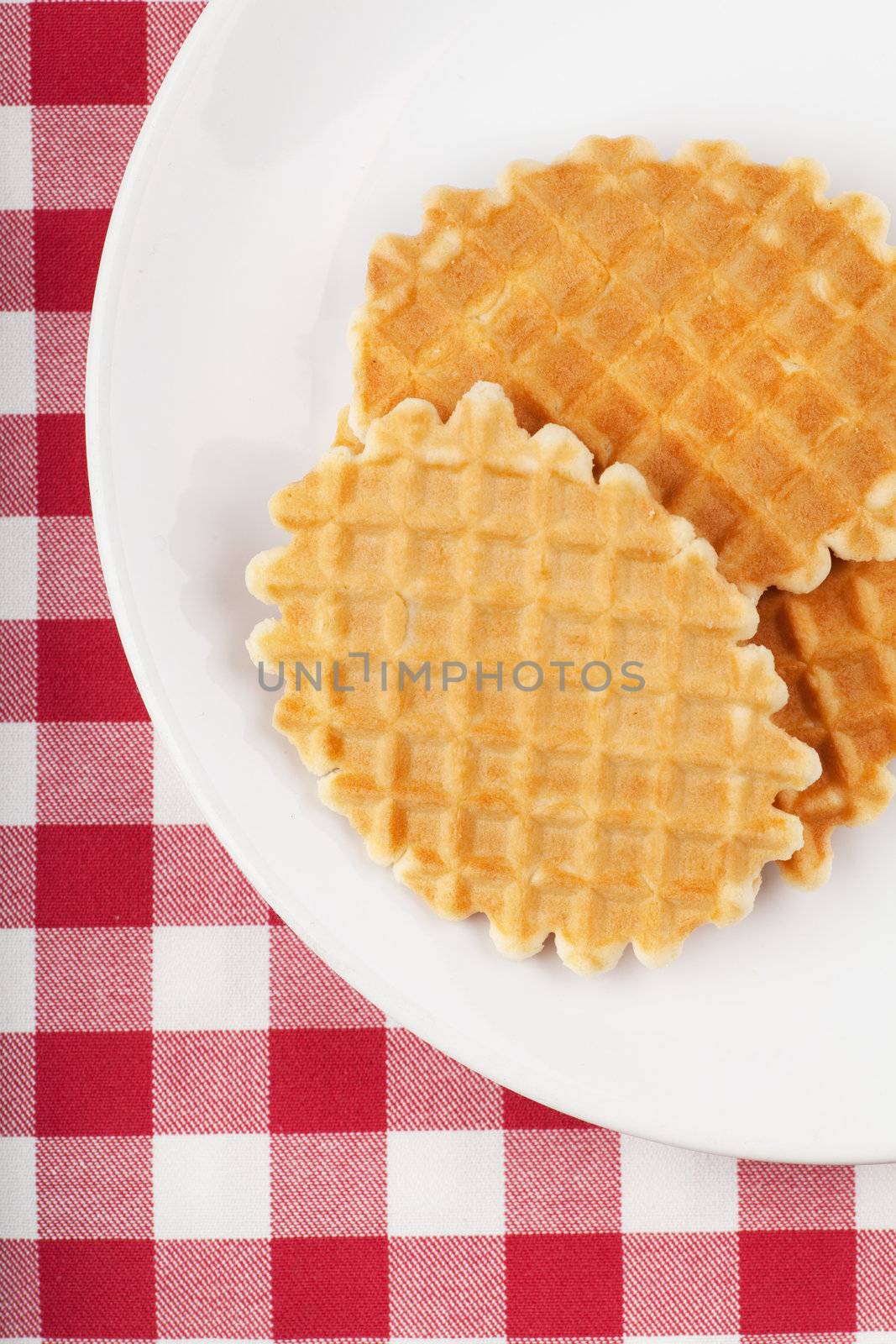 Waffles on a plate by AGorohov