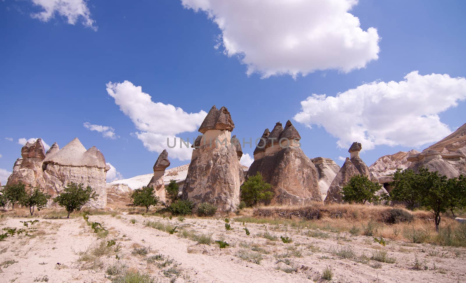 Cave city in Cappadocia, goreme,  Turkey