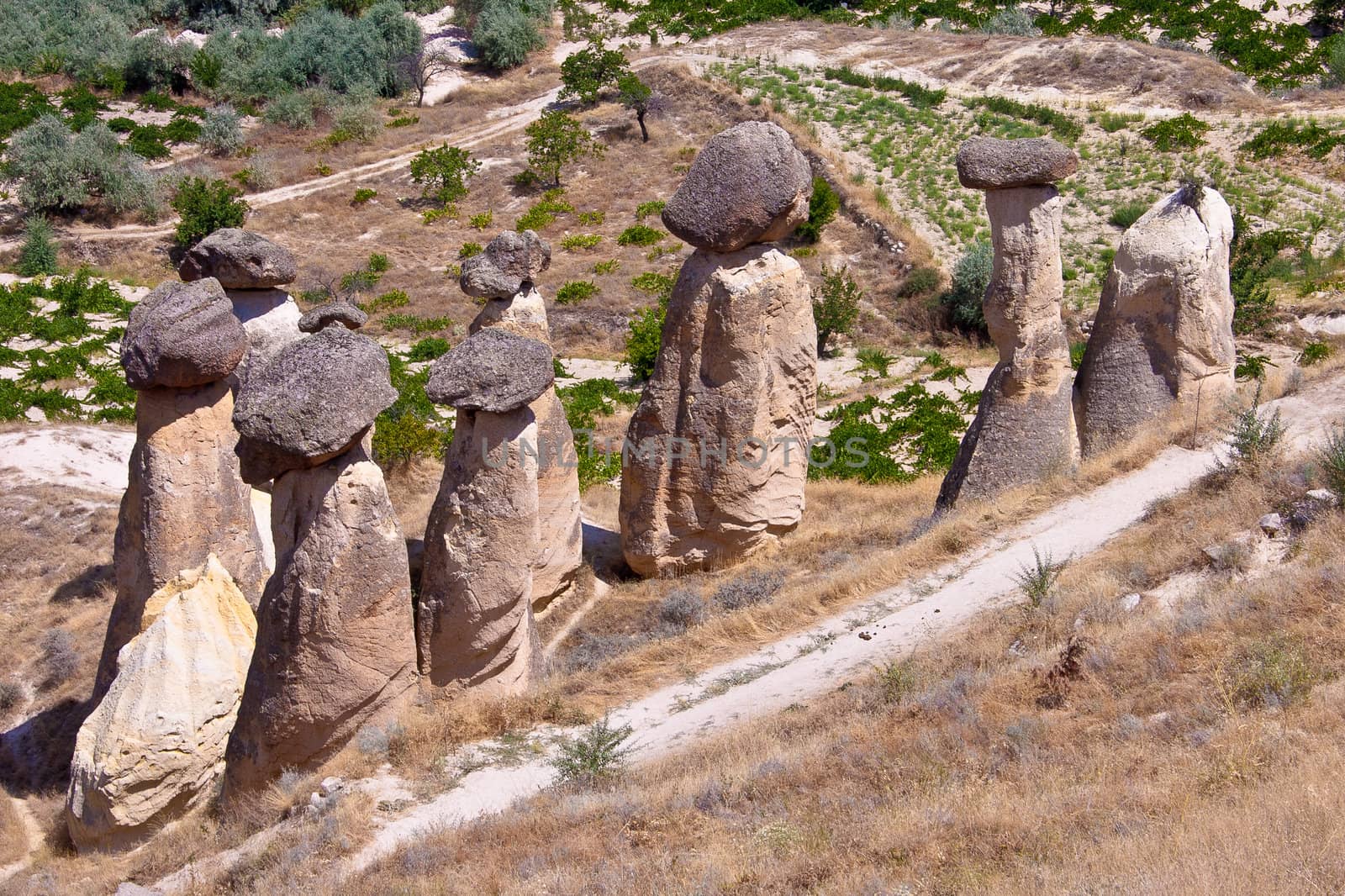 Cave city in Cappadocia, goreme,  Turkey