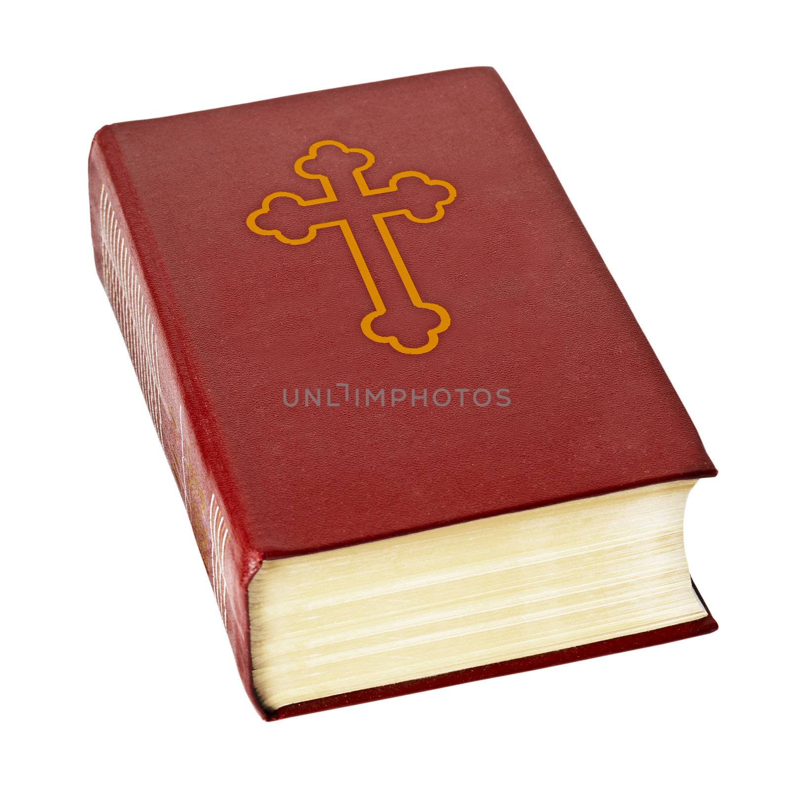 Big book - Holy bible isolated on white background