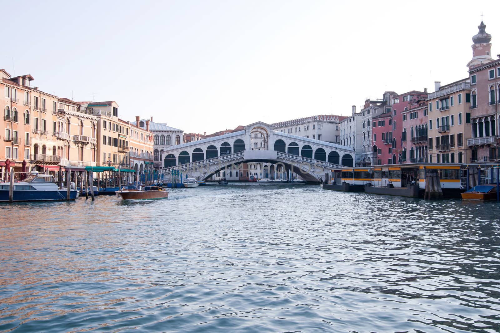 Railto Bridge Grand canal Venice Italy