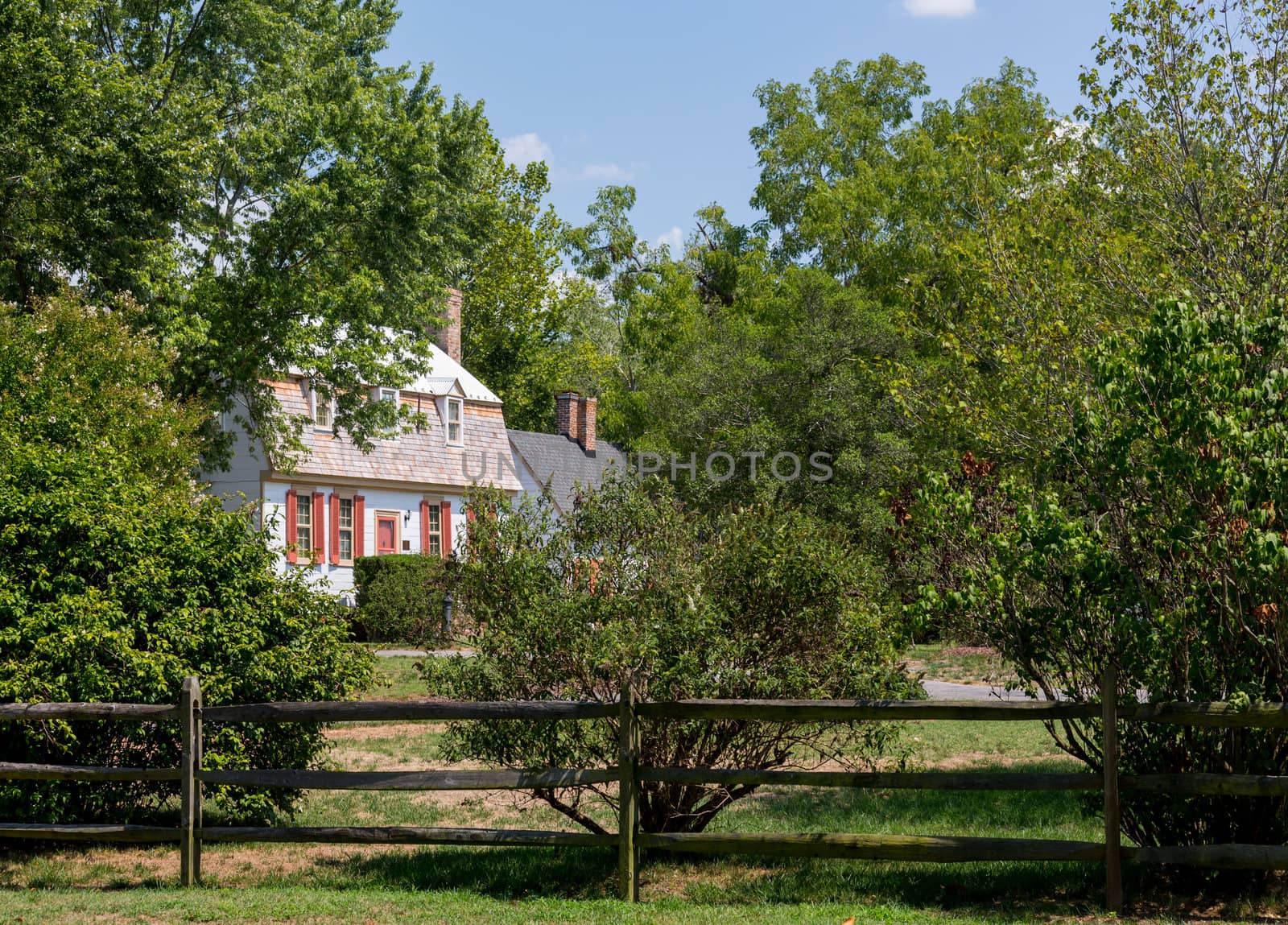 Staggs Hall traditional USA revolutionary house in Port Tobacco Maryland