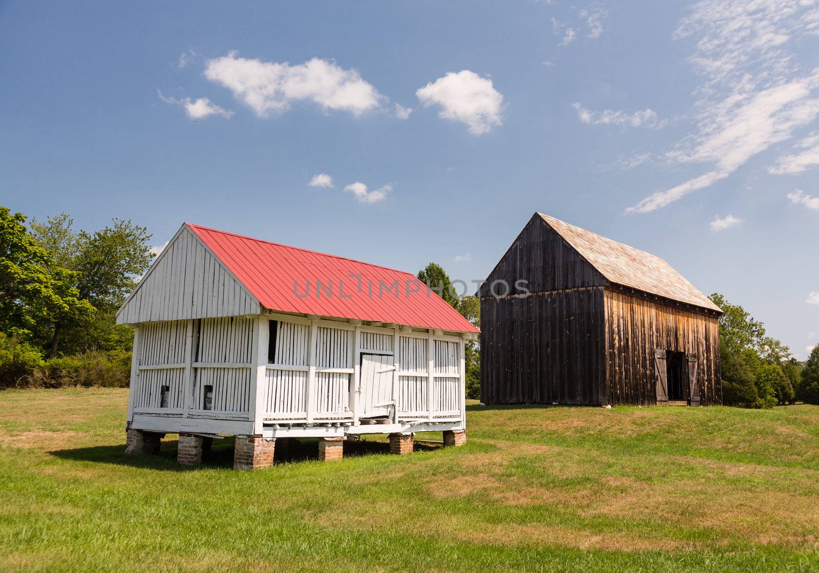 National Historic site Barns at home of Thomas Stone