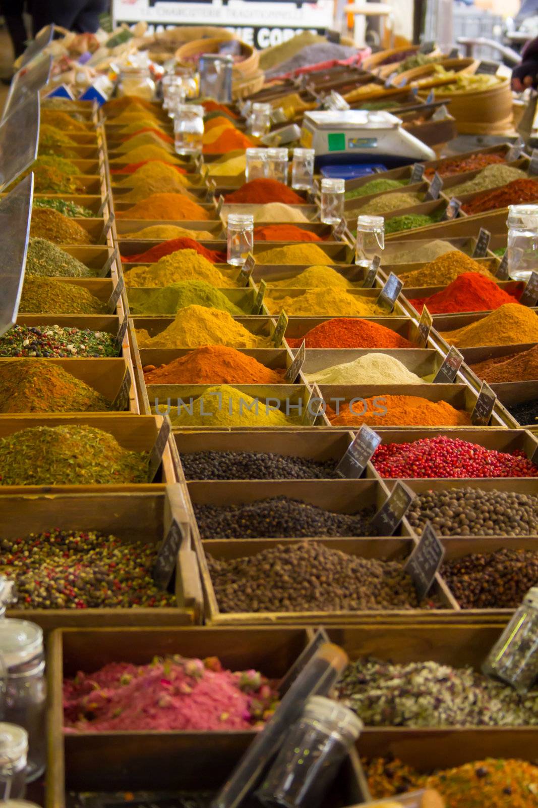 some spices in a provencial market