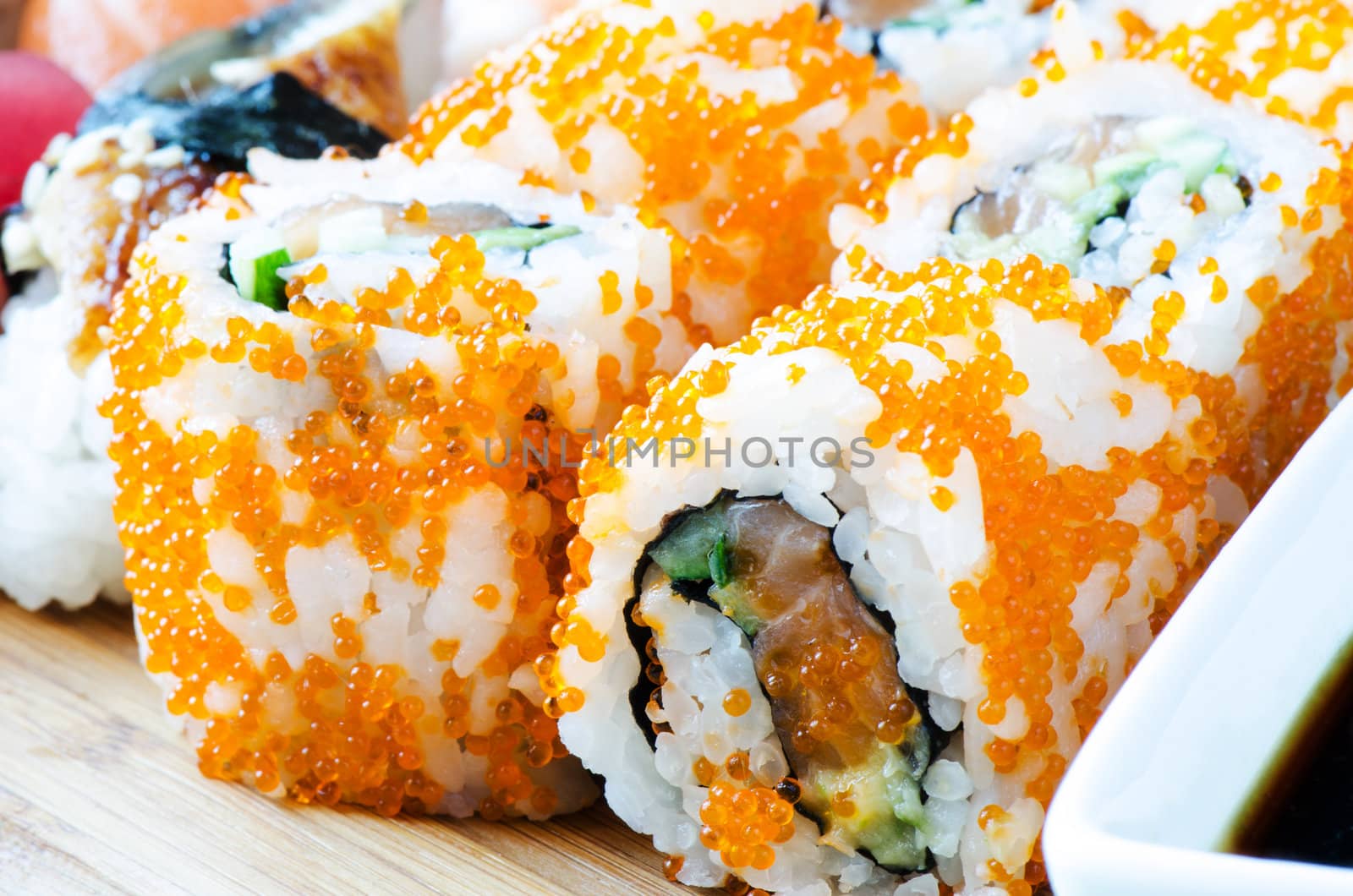 Maki Sushi - Roll close up by Nanisimova