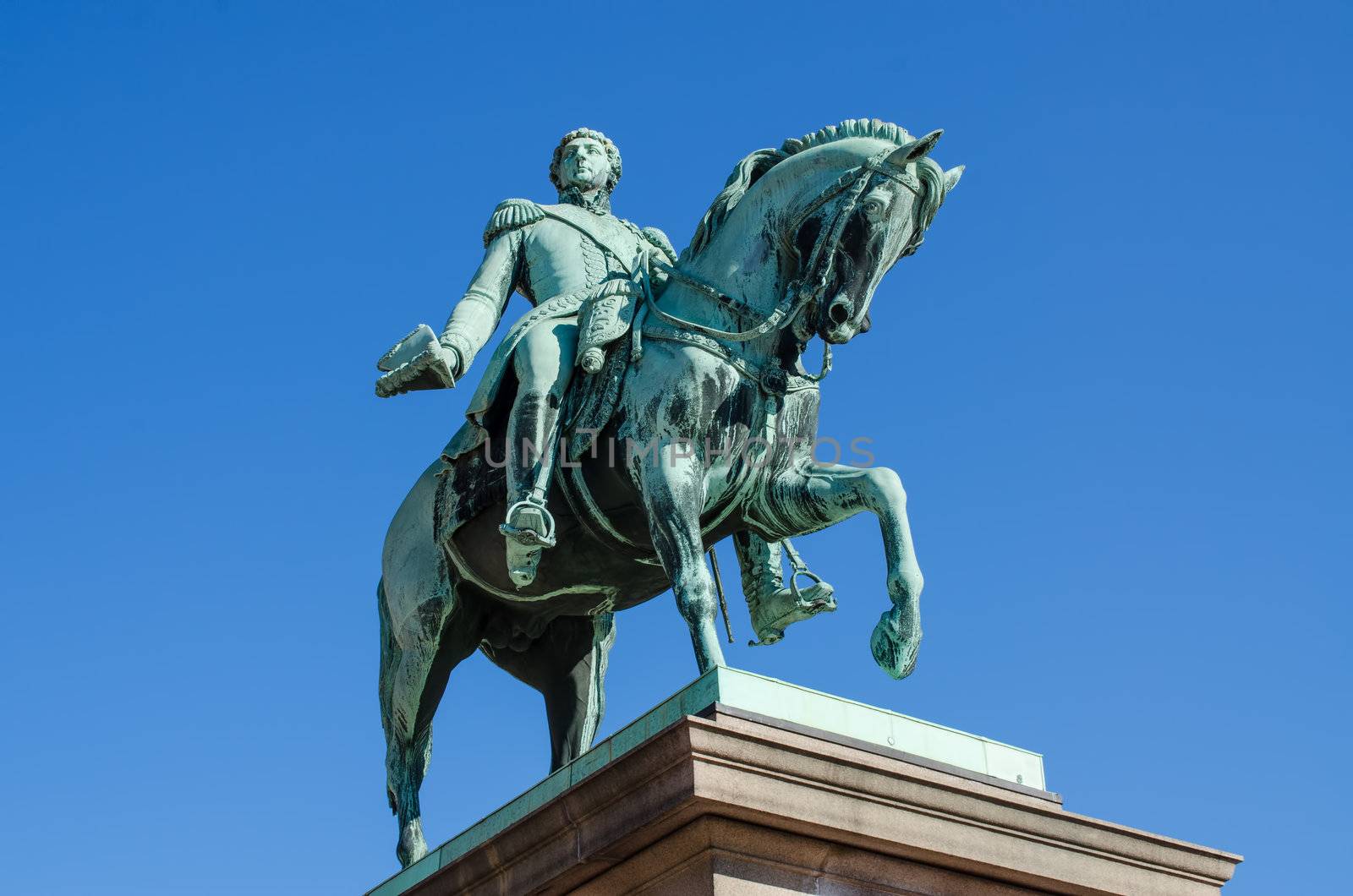 Statue of king Carl Johan in Oslo by Nanisimova