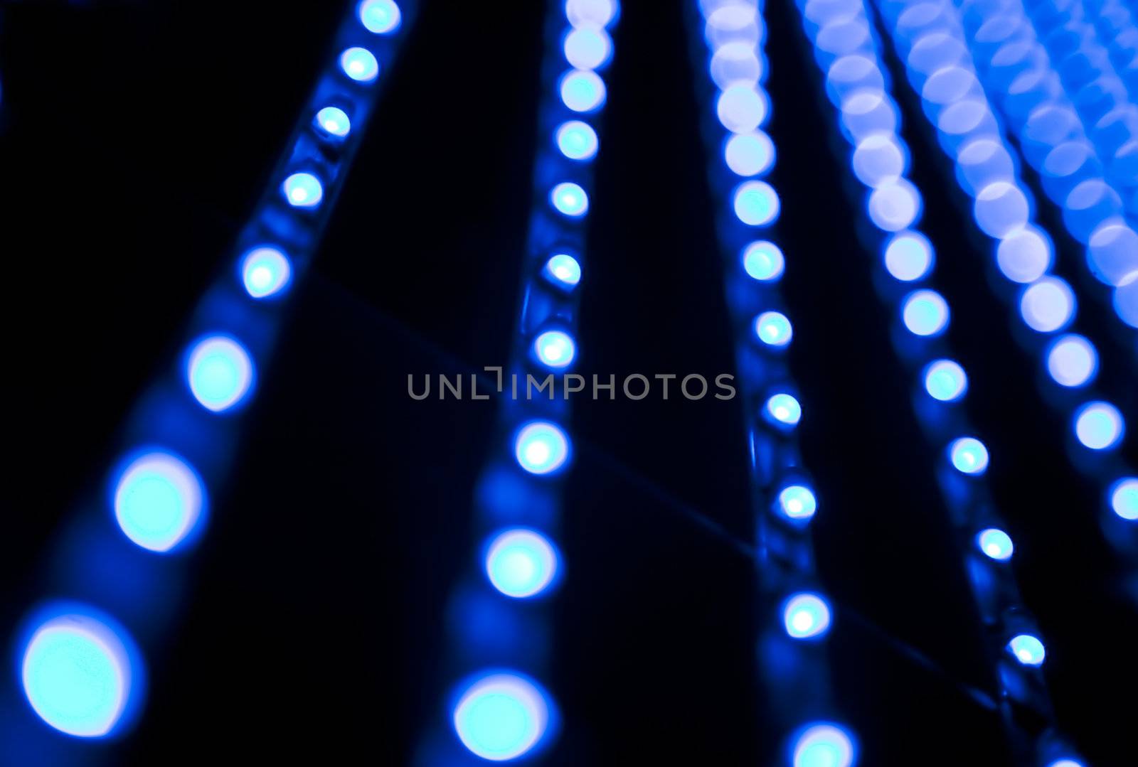 Abstract image of technology LED bulbs