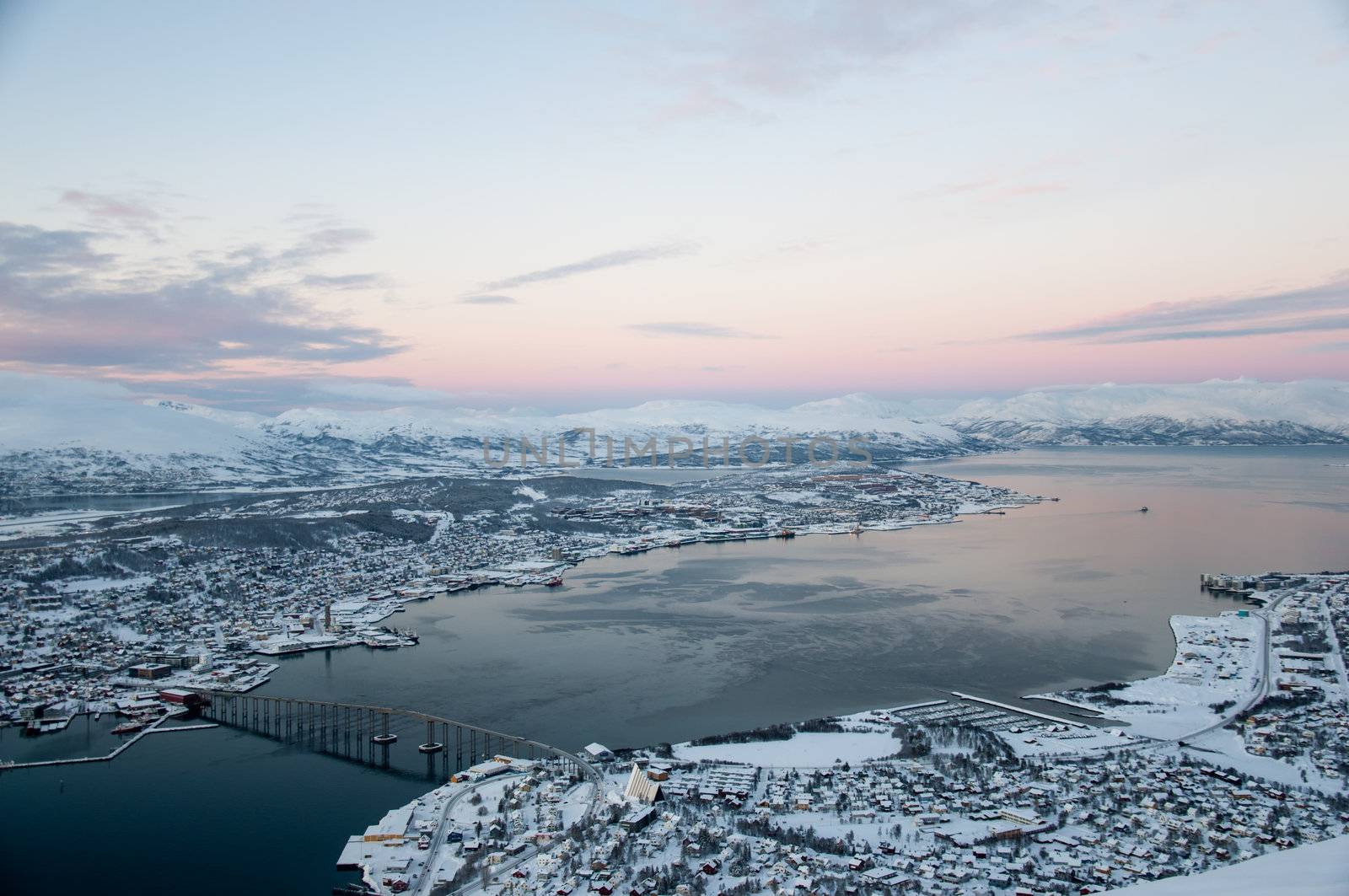 Panoramic view of Tromso, Norway