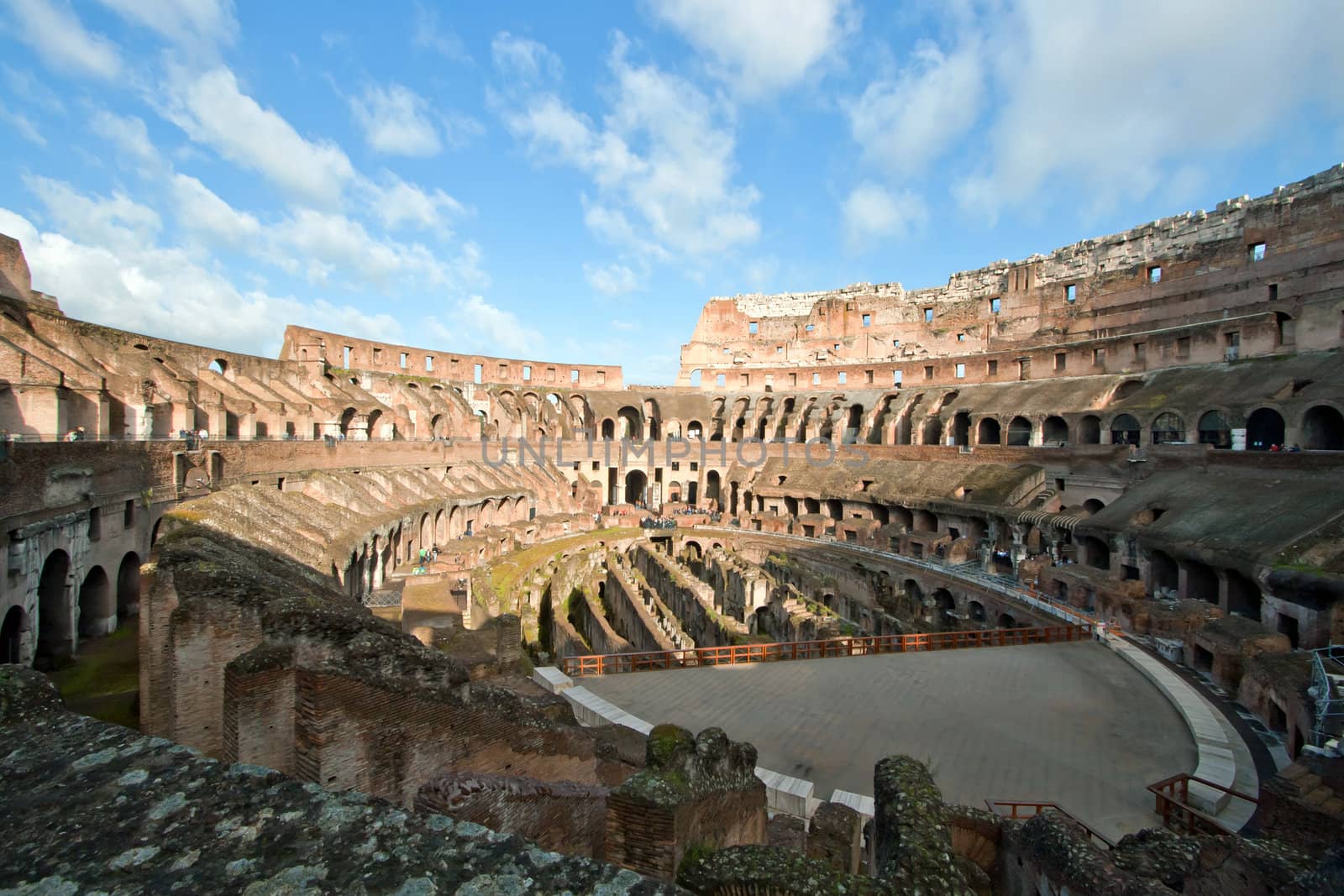 architecture of colosseum or coloseum at Rome Italy