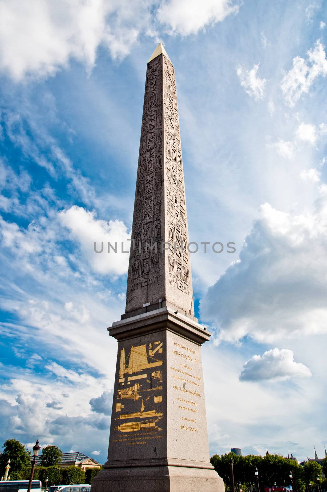 Obelisk Monument at Place de la Concorde Paris, France