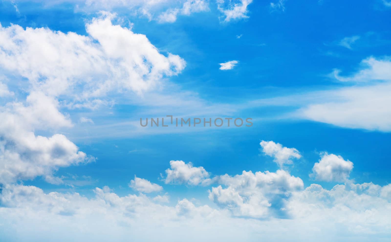 Blue sky with clouds