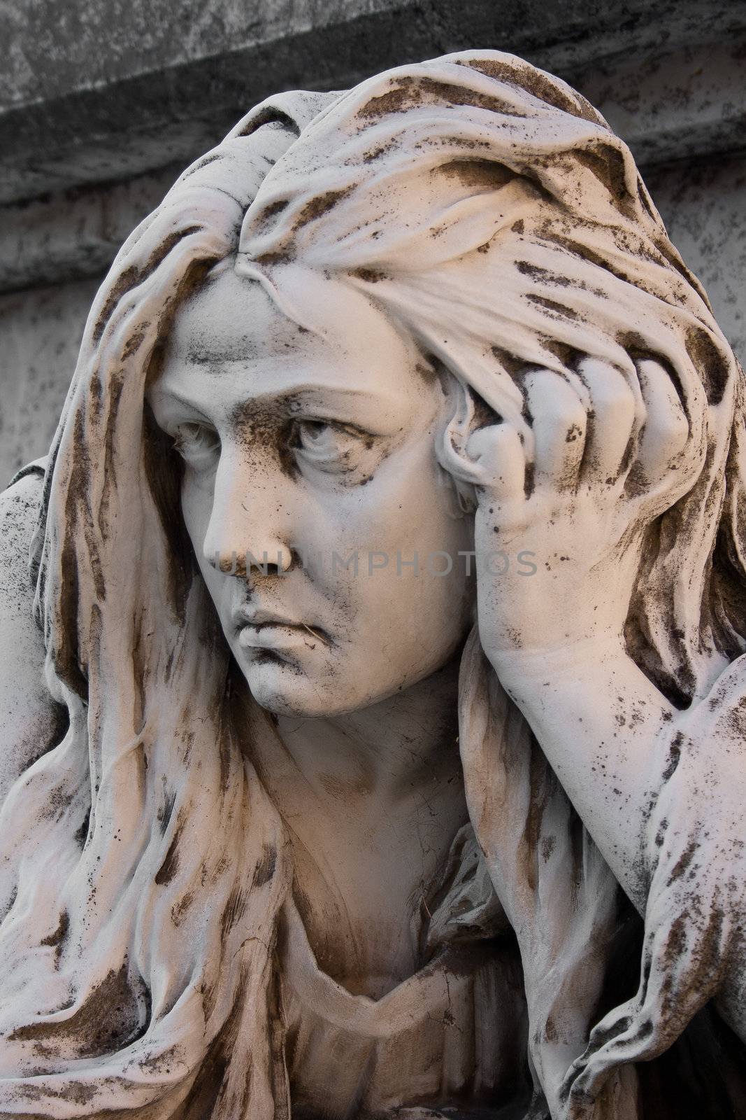 monument of certosa, cemetery of bologna, italy