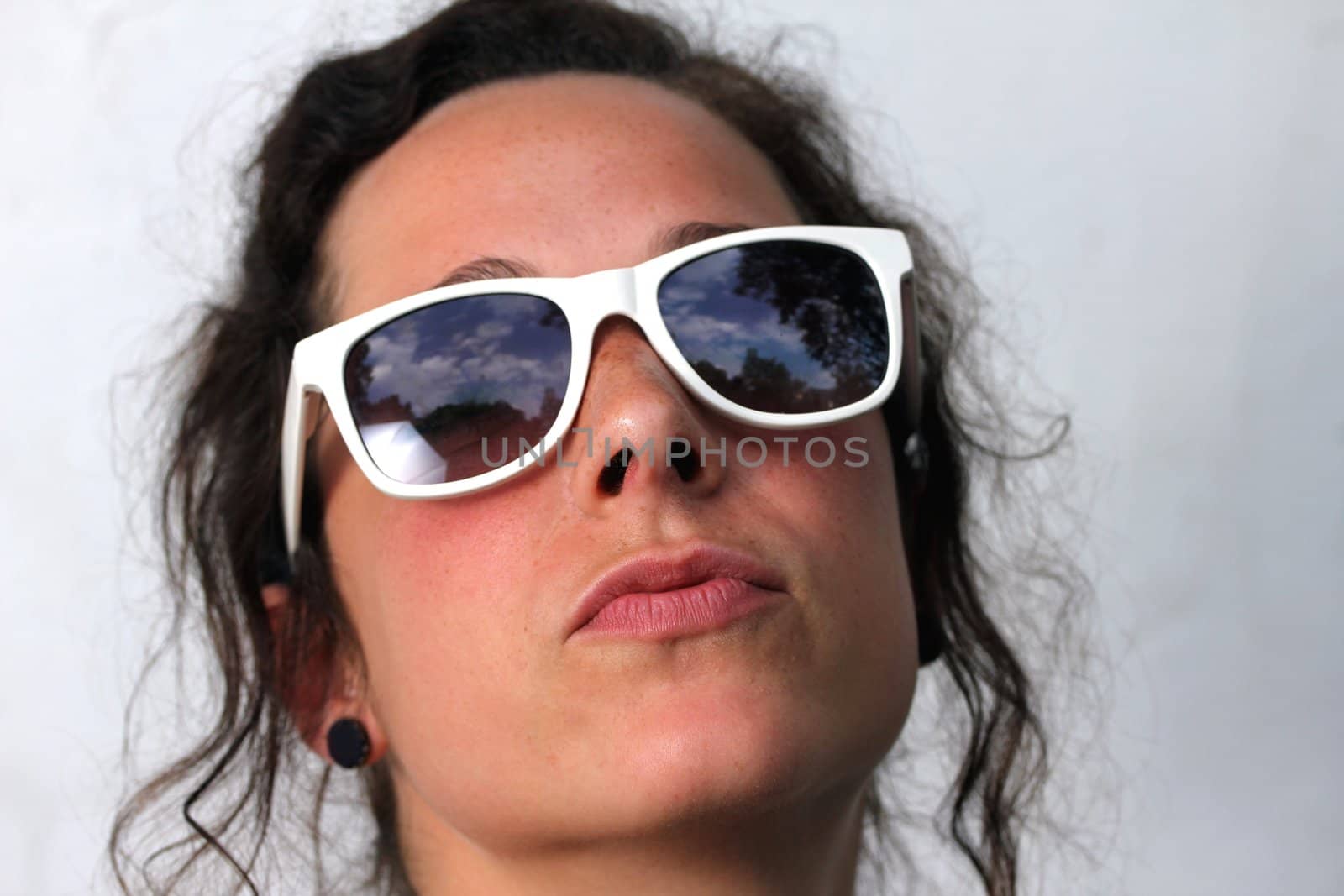 young woman with sunglasses