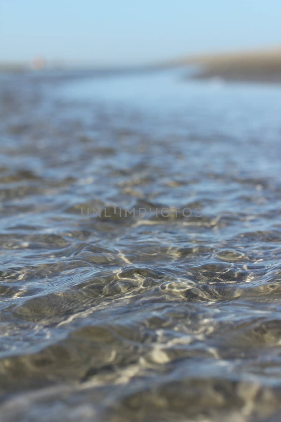 river beach at low tide by Teka77