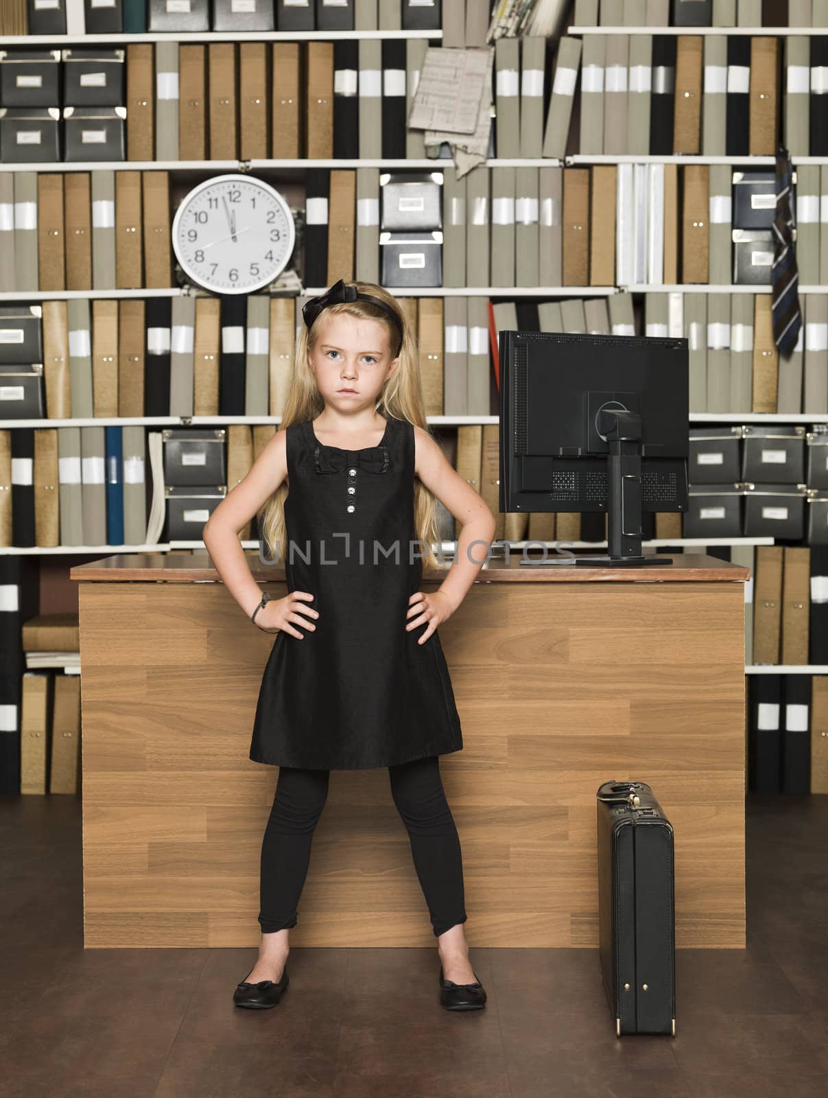 Young Female Boss at the office