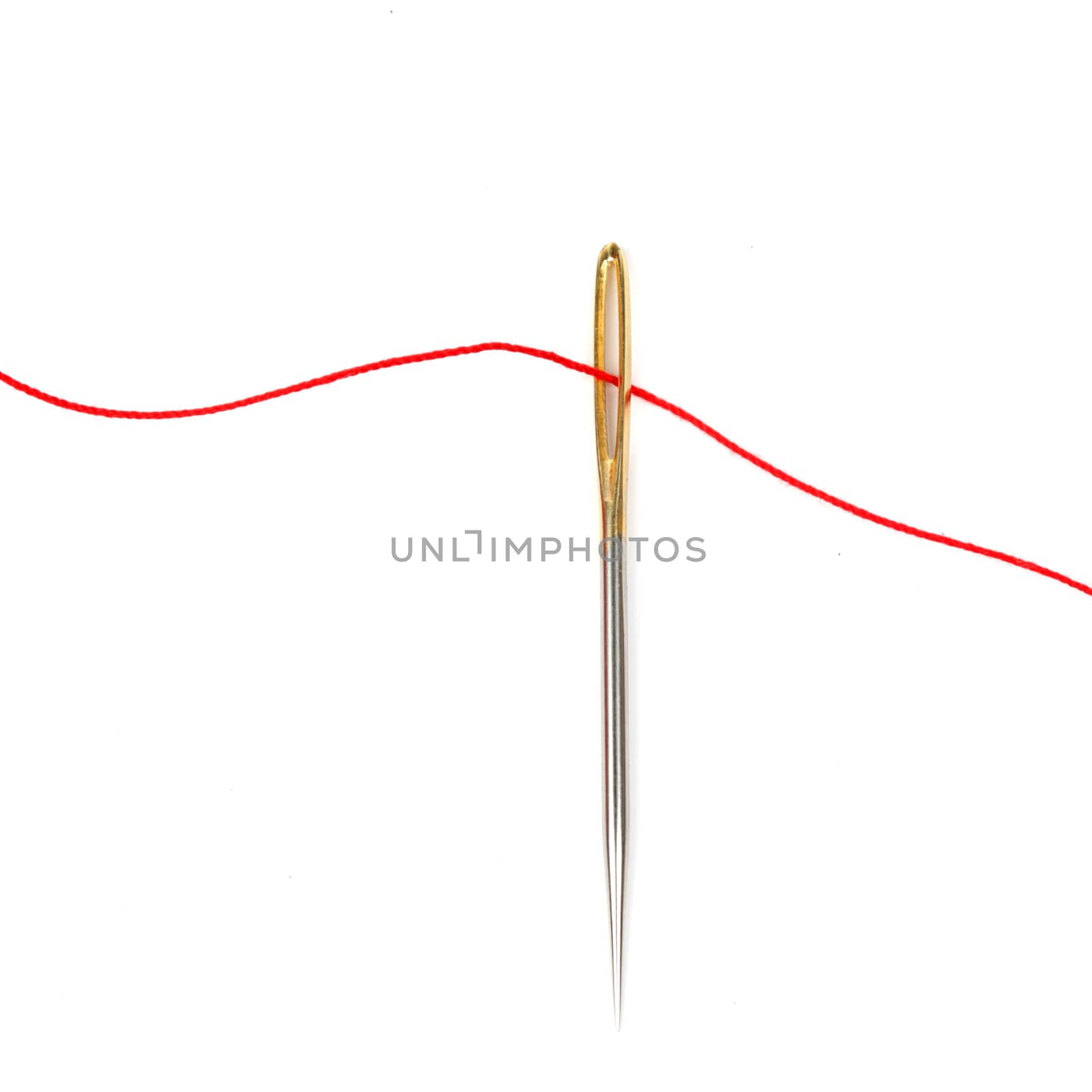  needle and thread macro close up