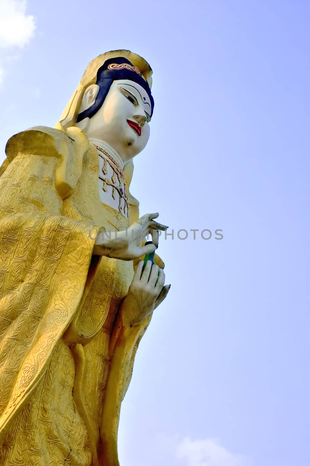 buddha statue with blue sky 