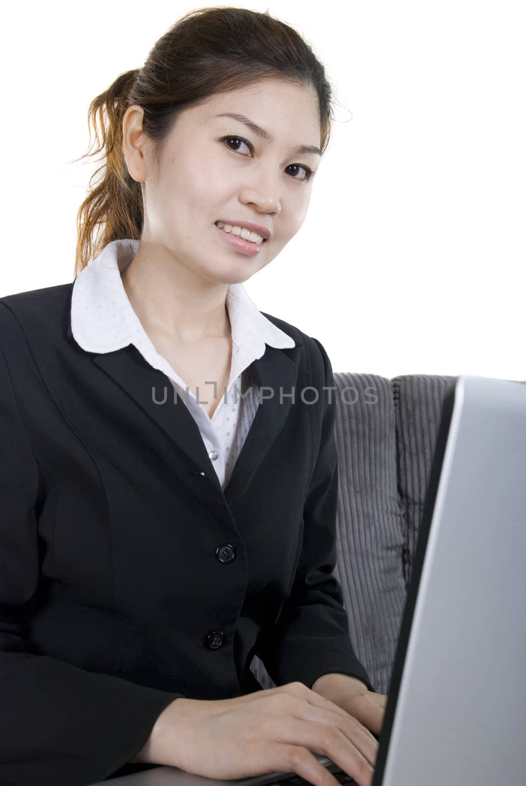 asian business women with laptop