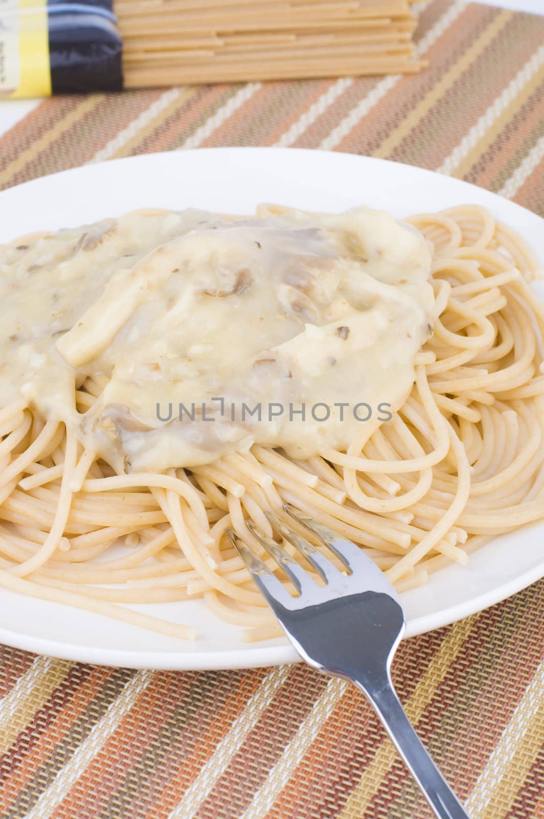 Spaghetti carbonara pasta