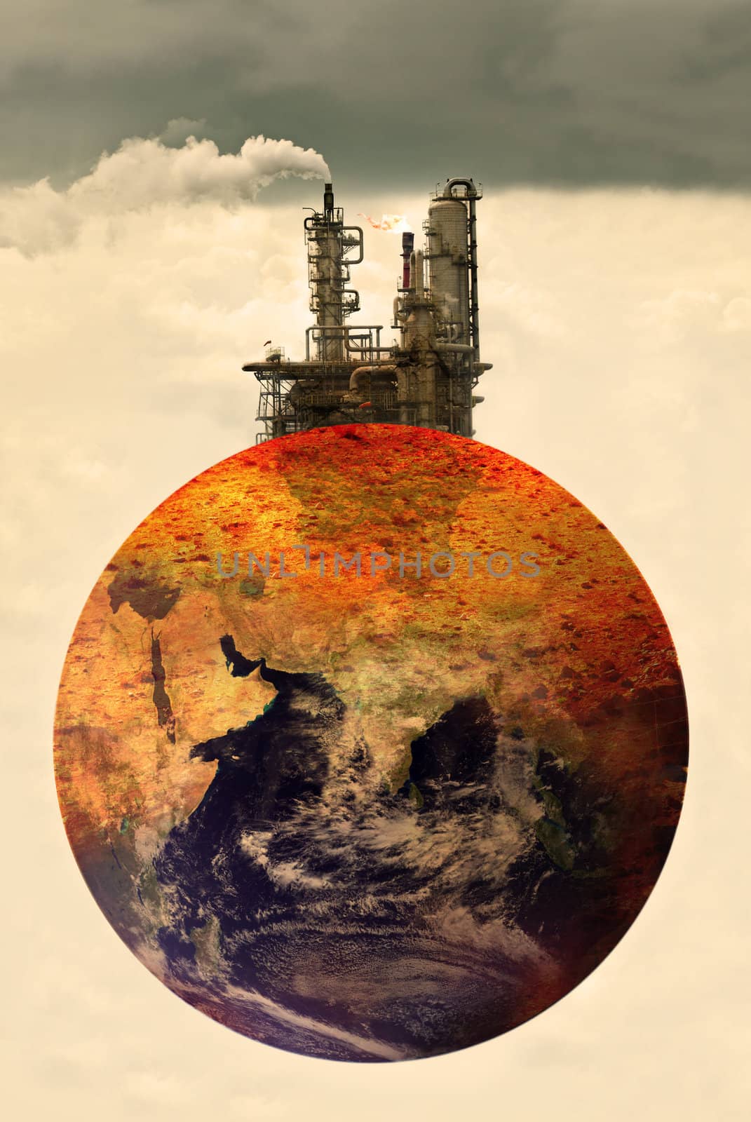 concept photo of pollution on earth by yuliang11