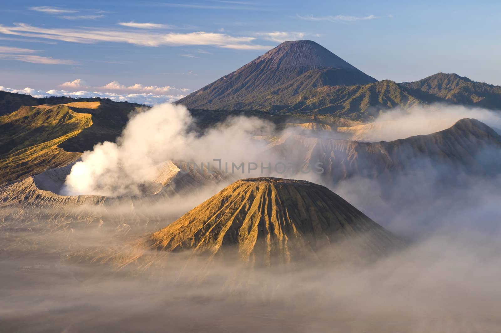 bromo active volcano in java ,indonensia archipelago