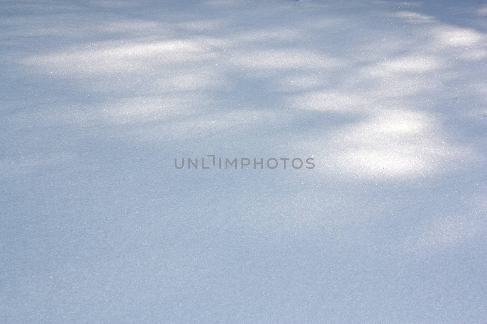 Snow background with shadows