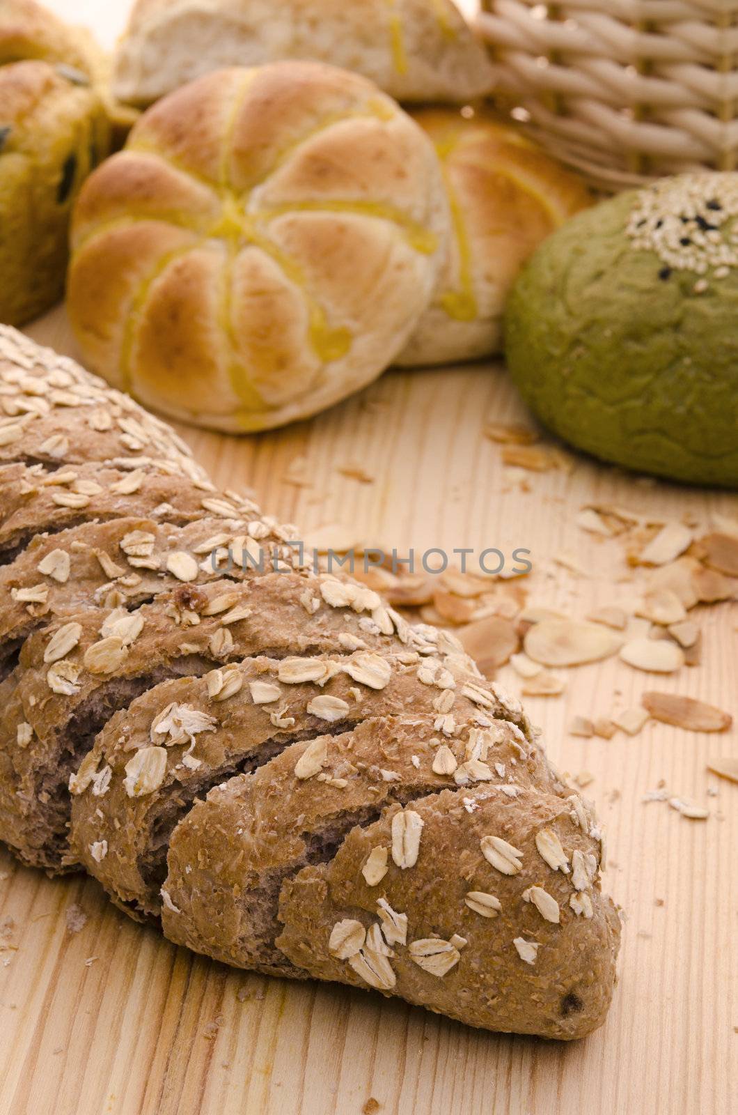 various assorted bread