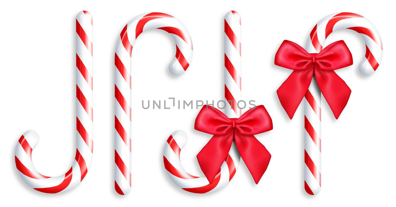 Illustrated Candy Canes by komodoempire