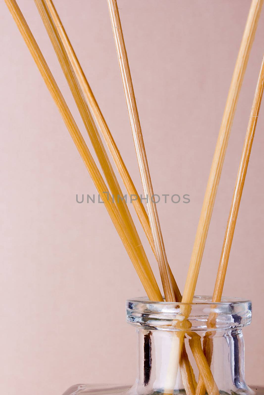 Incense Sticks in a bottle with flavor.