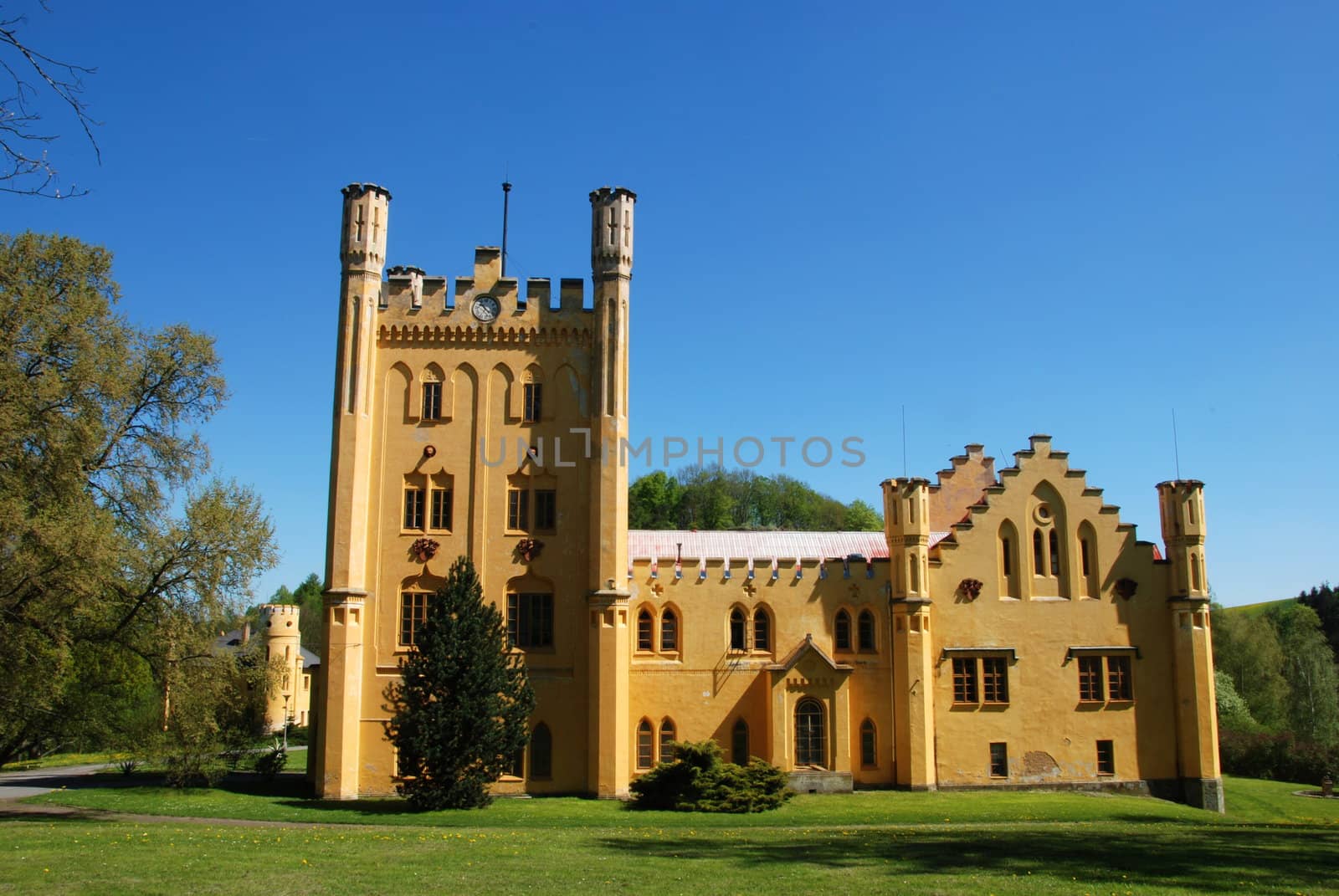 Beautiful medieval Czech chateau Nectiny