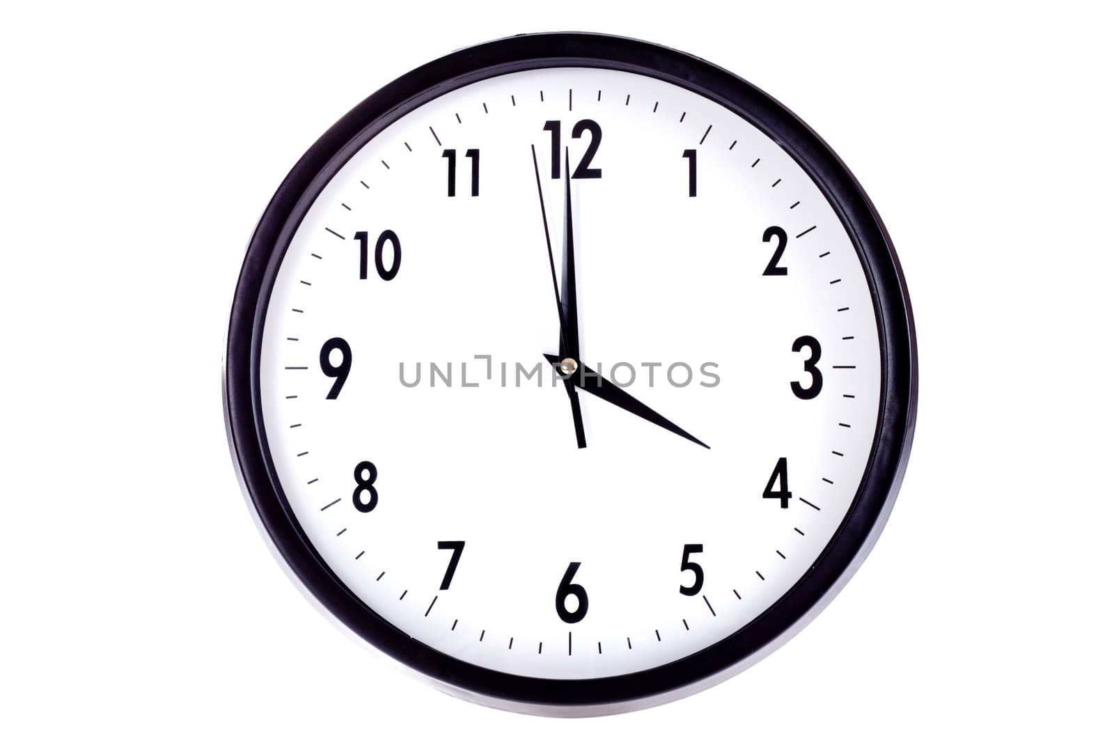 Wall clock, photo on the white background 