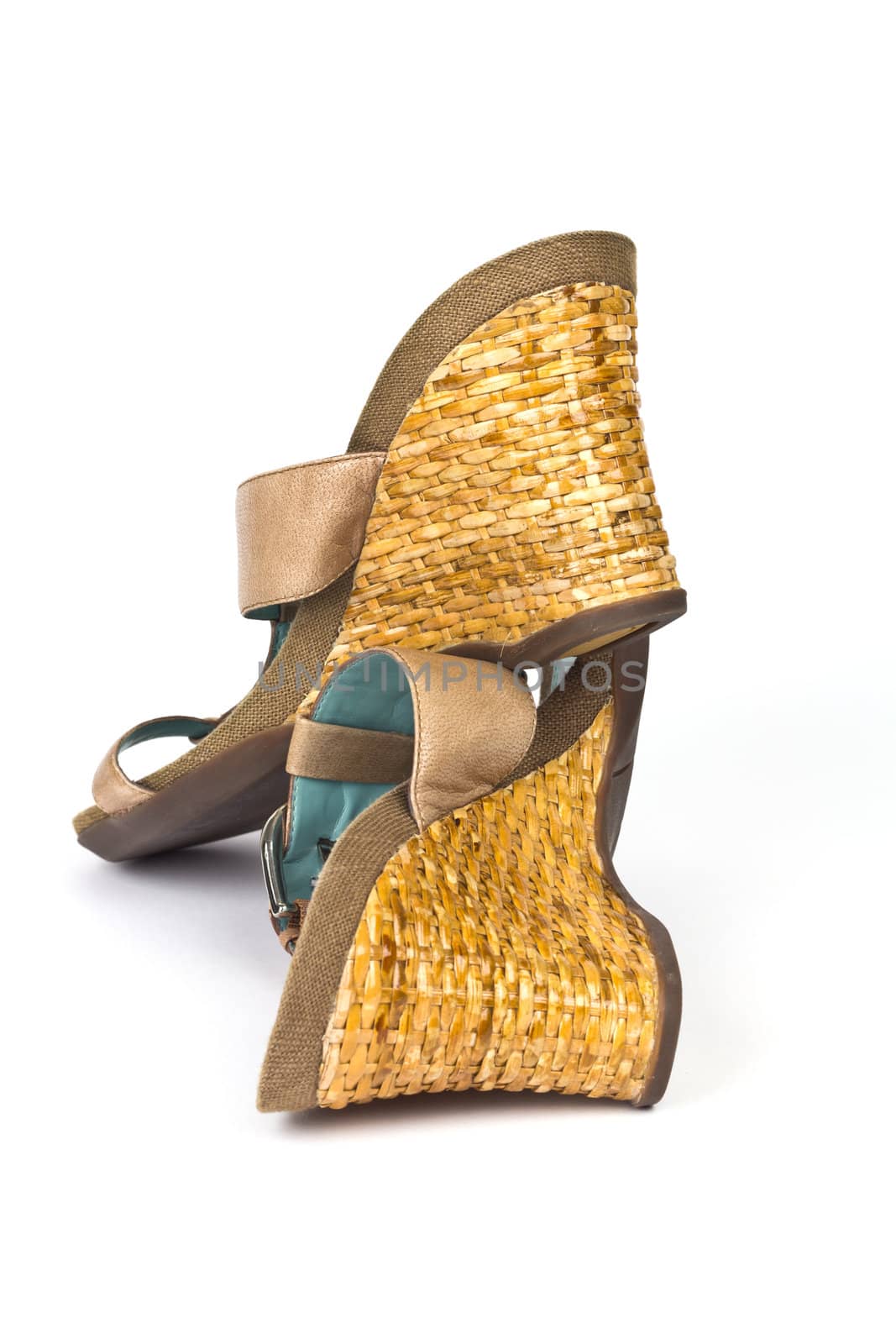 A pair of ladies Wedge Shoes