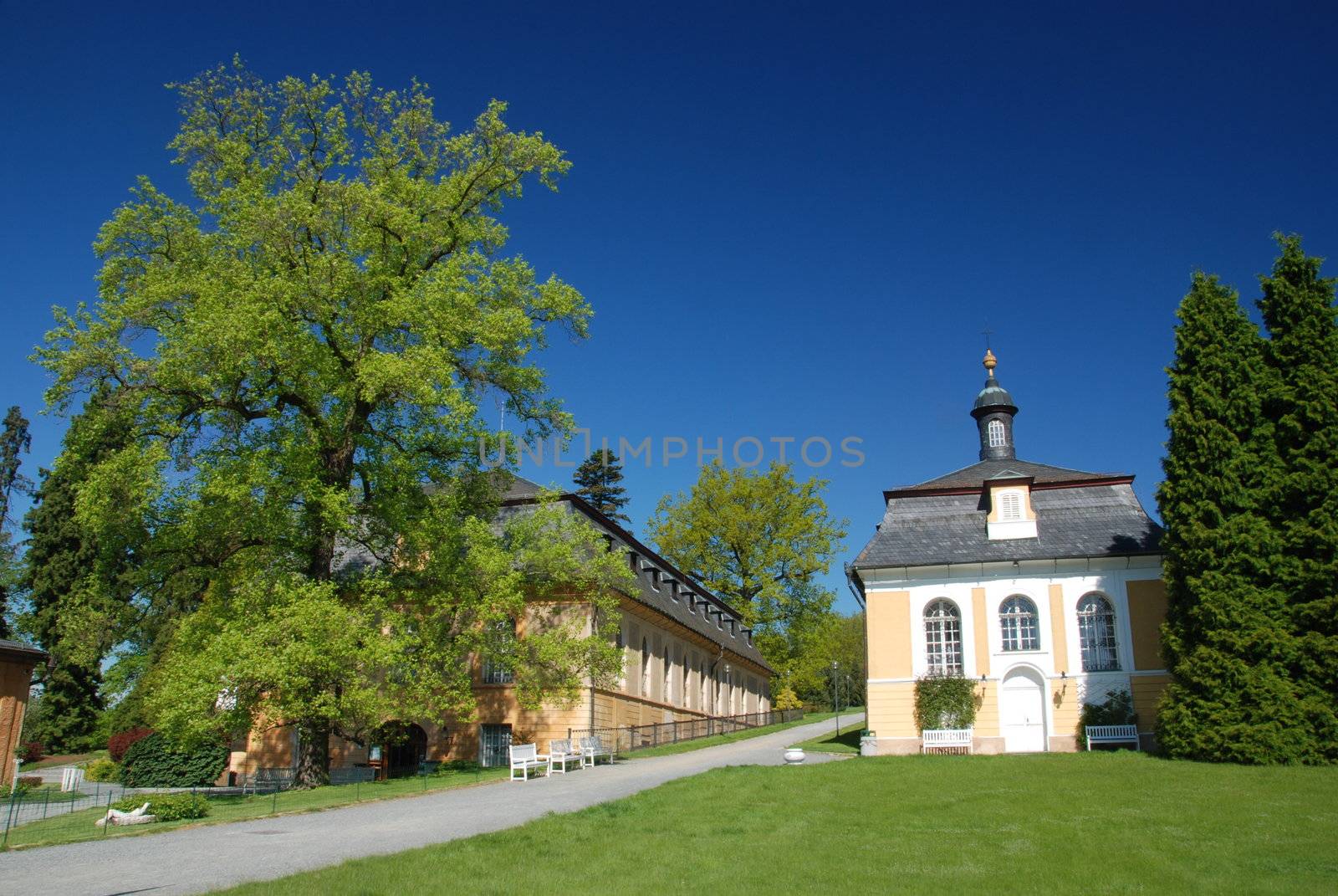 Czech baroque castle Nebilovy near Plzen