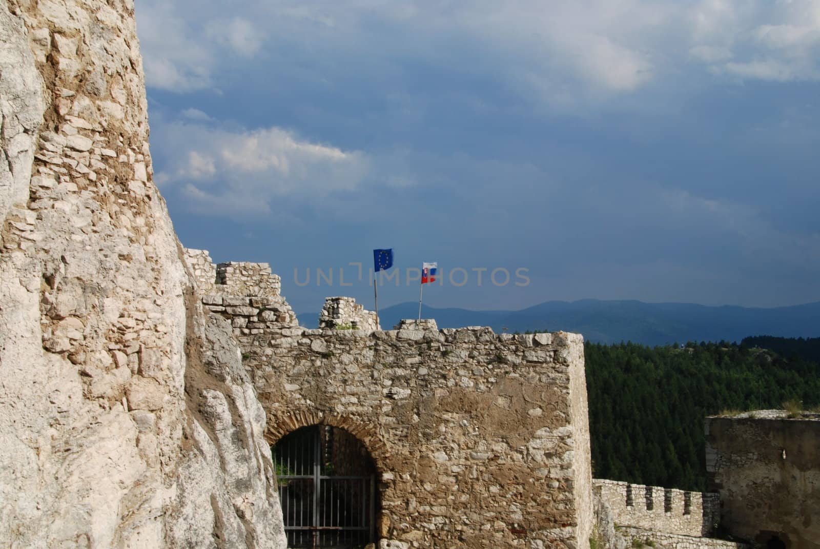 Ancient Slovak castle Spissky hrad 